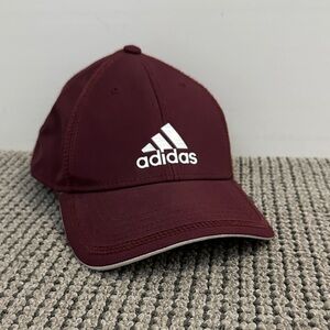 Adidas Burgundy Cap with White Logo